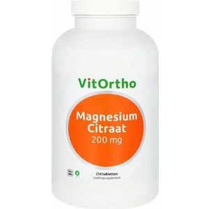 Vitortho Magnesium citraat 200 mg 250tb