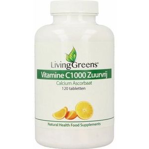 Livinggreens Vitamine C 1000 calcium ascorbaat 120tb