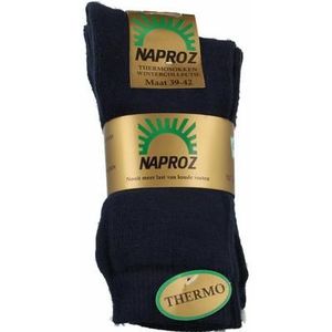 Naproz Thermo sokken blauw maat 39-42 3paar