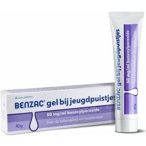 Benzac Gel 50mg/ml benzoylperoxide 40g