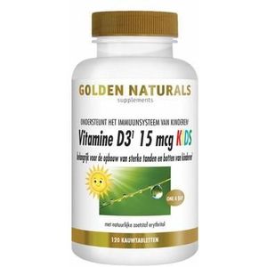 Golden Naturals Vitamine D3 15mcg kids 120kt