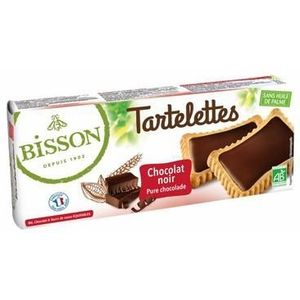 Bisson Tartelettes koekjes met pure chocolade bio 150g