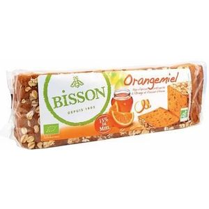 Bisson Orangemiel honingkoek sinaasappel voorgesneden bio 300g