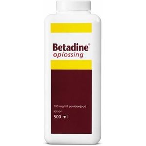 Betadine Jodium oplossing 100 mg/ml 500ml