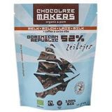 Chocolatemakers Zeiltjes melk 52% met cacaonibs & koffie bio 100g