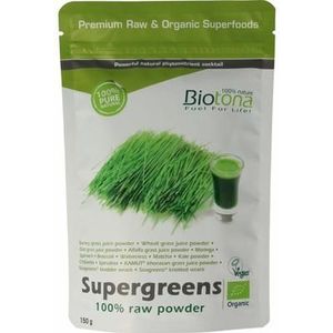 Biotona Supergreens raw powder bio 150g