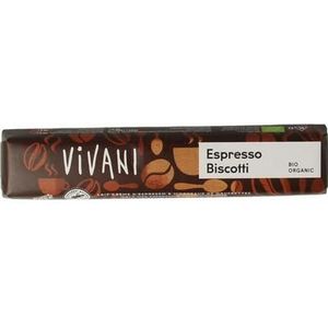 Vivani Chocolate To Go espresso biscotti bio 40g