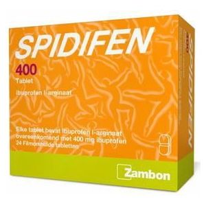 Spidifen Ibuprofen l-arginaat 400mg 24st