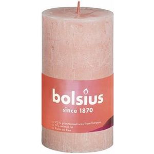 Bolsius Rustiekkaars shine 100/50 misty pink 1st