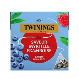 Twinings Zwarte thee bosbes framboos 20st