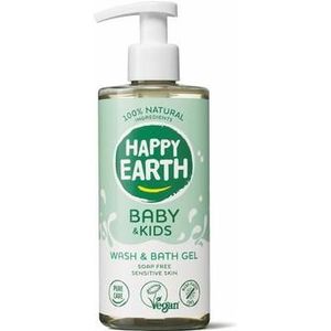 Happy Earth Was & badgel zeepvrij baby & kids 300ml