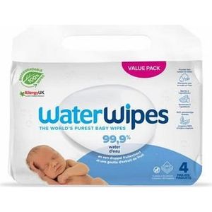 Waterwipes Babydoekjes 4-pak 240st