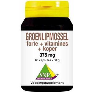 SNP Groenlipmossel forte + vitamines + koper 60ca