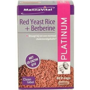 Mannavital Rode rijst + berberine platinum 60vc
