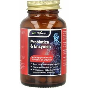 All Natural Probiotica & enzymen 60vc