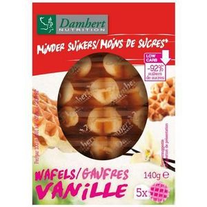 Damhert Wafel vanille minder suiker 140g