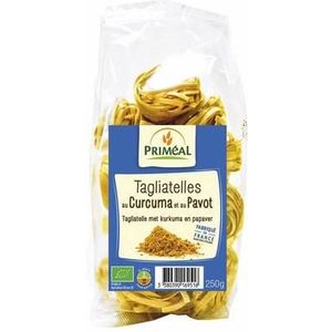 Primeal Tagliatelle kurkuma papaver bio 250g