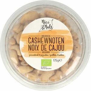 Nice & Nuts Cashewnoten met zeezout geroosterd bio 175g