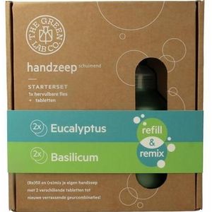 The Green Lab Co Handzeep premium starterset eucalyptus & basilicum 1set