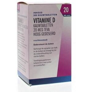 Teva Vitamine D 20 mcg 800IE 300tb