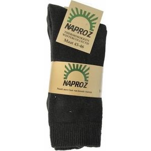 Naproz Thermo sokken zwart maat 43-46 3paar