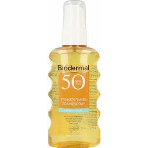 Biodermal Hydra plus transparante zonnespray SPF50 175ml