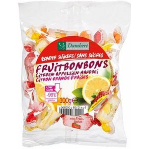 Damhert Fruitbonbons zonder suiker 100g