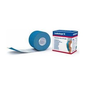Leukotape K elastische tape 5m x 5cm blauw 1st