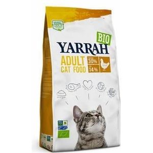 Yarrah Adult kattenvoer met kip bio 800g