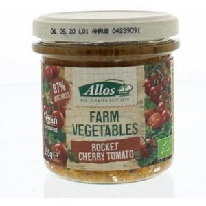 Allos Farm vegetables rucola & kerstomaat bio 135g