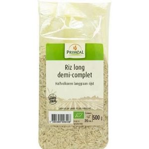 Primeal Halfvolkoren langgraan rijst bio 500g