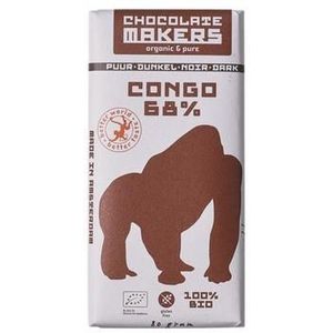 Chocolatemakers Gorilla bar 68% puur bio 80g