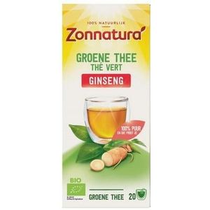 Zonnatura Green tea ginseng bio 20st