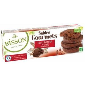 Bisson Chocolade koekjes sables gourmet bio 150g