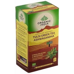 Organic India Tulsi green ashwagandha bio thee 25st