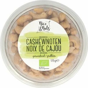 Nice & Nuts Cashewnoten zonder zeezout geroosterd bio 175g