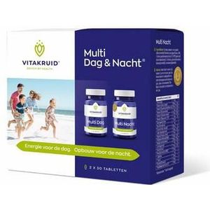 Vitakruid Multi dag & nacht 2 x 30 tabletten 2x30st