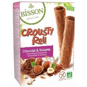 Bisson Crousty roll choco hazelnoot bio 125g