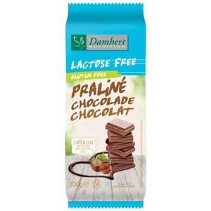 Damhert Chocoladetablet praline glutenvrij en lactosevrij 100g