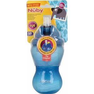 Nuby Flip it 360ml 12+ maanden blauw 1st