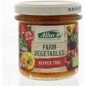 Allos Farm vegetables pepper trio bio 135g