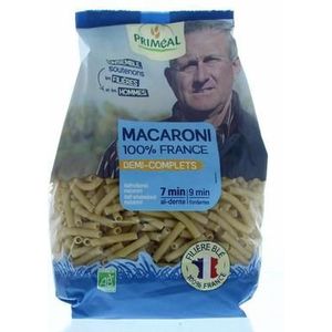 Primeal Halfvolkoren macaroni bio 500g