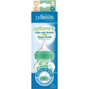 Dr Brown's Options+ bottle to sip startkit br hals 270ml groe 1st