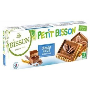 Bisson Petit bisson theebiscuit melkchocolade bio 150g