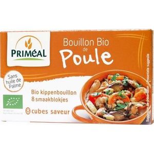 Primeal Kippenbouillon blokjes 10 gram bio 8x10g