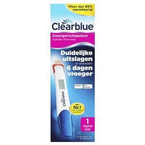 Clearblue Zwangerschapstest digitaal ultravroeg (10 mIU/ml) 1st