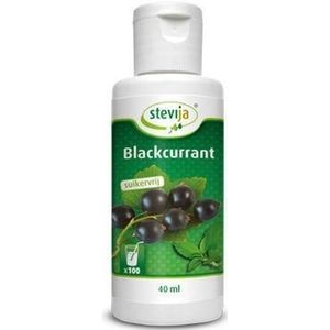 Stevija Stevia limonadesiroop blackcurrant 40ml