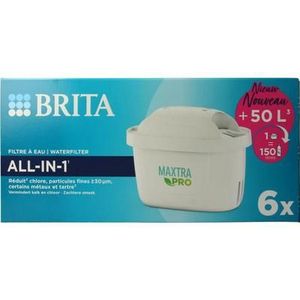 Brita Waterfilterpatroon maxtra pro all-in-1 6-pack 6st