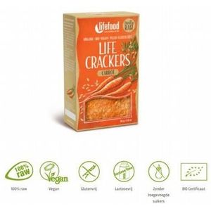 Lifefood Life crackers wortel raw bio 80g