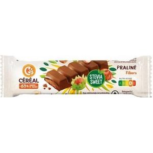 Cereal Chocolade reep praline stevia 42g